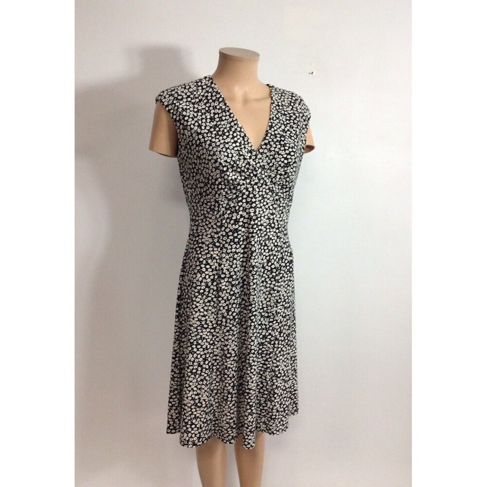 Chaps Floral Midi Dress Womens Medium